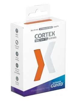 Ultimate Guard Cortex Sleeves Tamaño Estándar Naranja Mate (100) de Ultimate Guard en Fundas | La Cueva Roja
