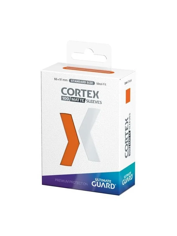 Ultimate Guard Cortex Sleeves Tamaño Estándar Naranja Mate (100) de Ultimate Guard en Fundas | La Cueva Roja