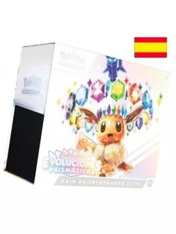 Pokémon TCG: Caja de Entrenador Elite Evoluciones Prismaticas SV8.5 de Bandai en Pokemon TCG | La Cueva Roja