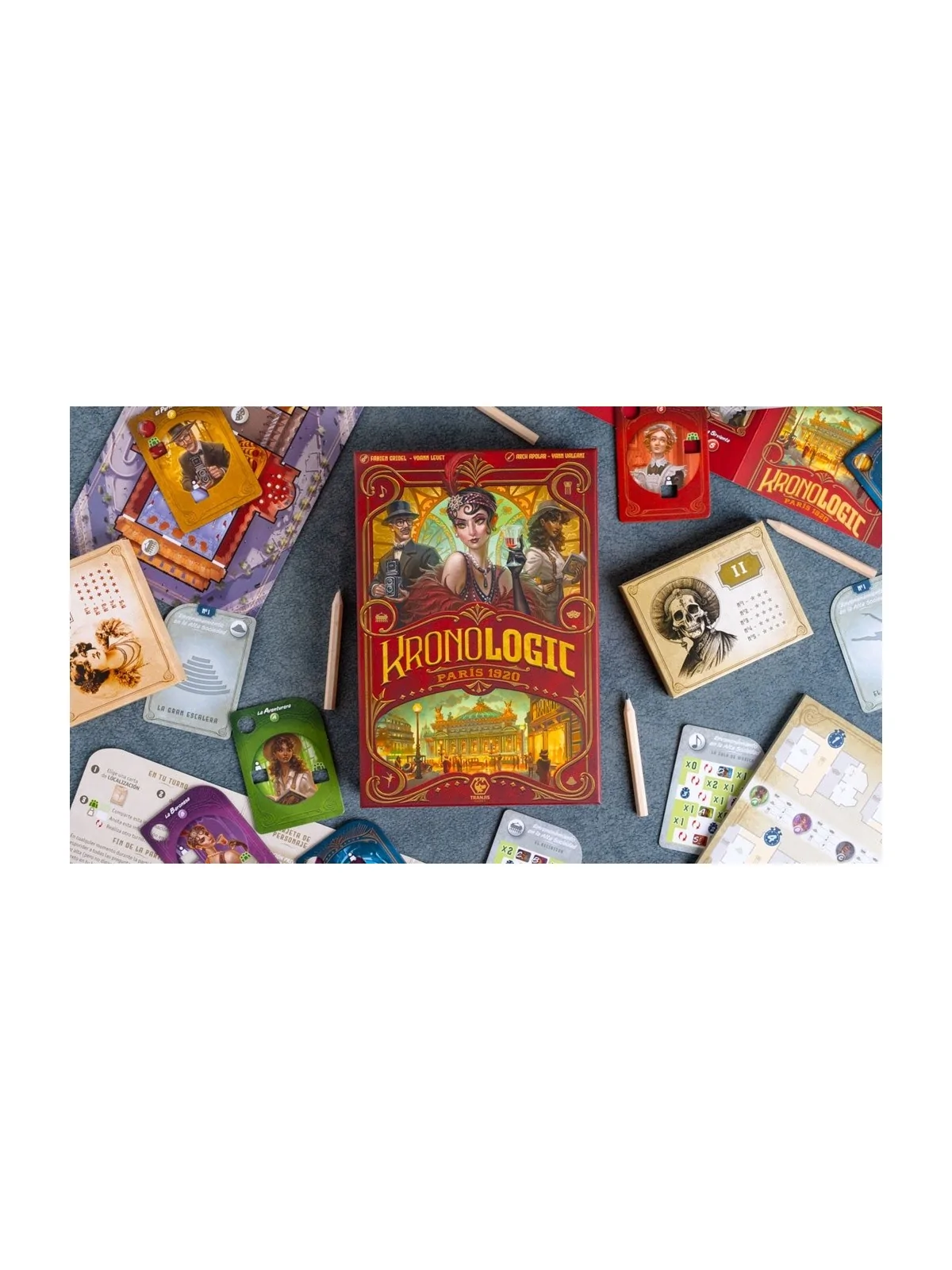 Kronologic: París 1920 de Tranjis Games en Juegos de Tablero | La Cueva Roja