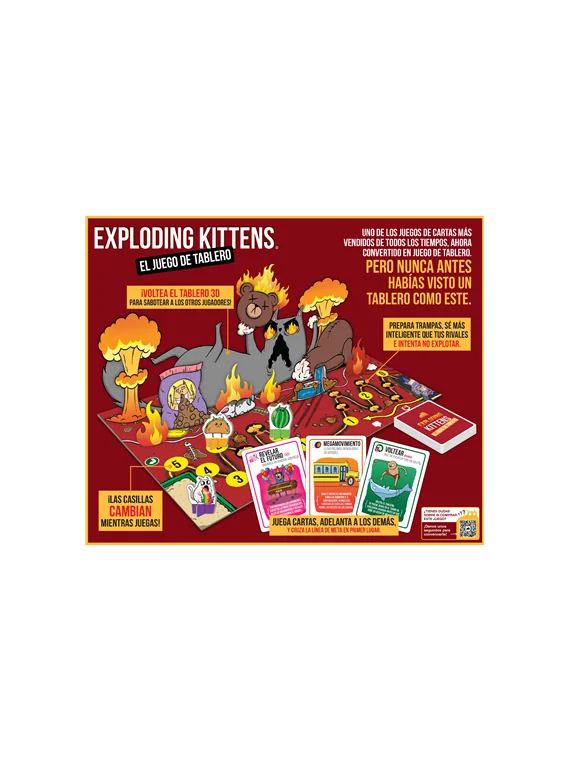 Exploding Kittens: El Juego de Tablero de Exploding Kittens en Juegos de Tablero | La Cueva Roja