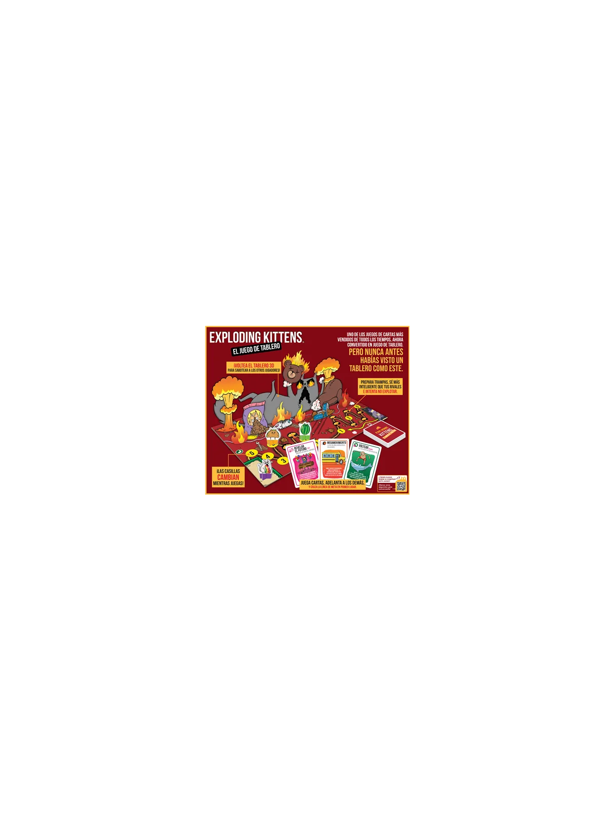 Exploding Kittens: El Juego de Tablero de Exploding Kittens en Juegos de Tablero | La Cueva Roja