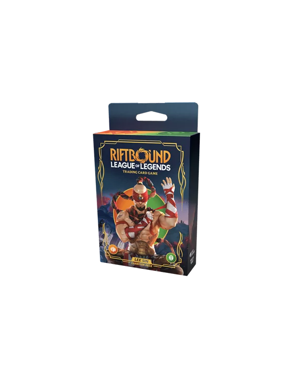 Riftbound: League of Legends TCG Origins Lee Sin Champ. Deck de UVS Studio en Riftbound | La Cueva Roja