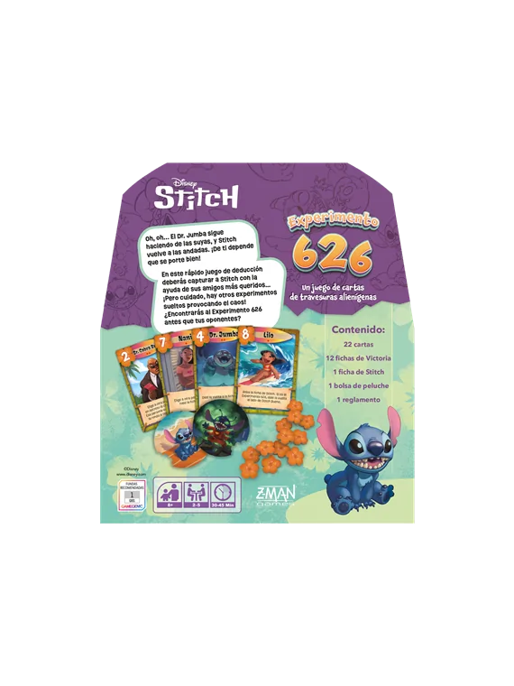 Disney Stitch Experimento 626 de Z-Man Games en Juegos de Cartas | La Cueva Roja
