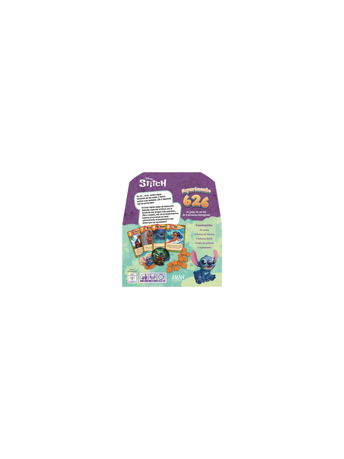 Disney Stitch Experimento 626 de Z-Man Games en Juegos de Cartas | La Cueva Roja