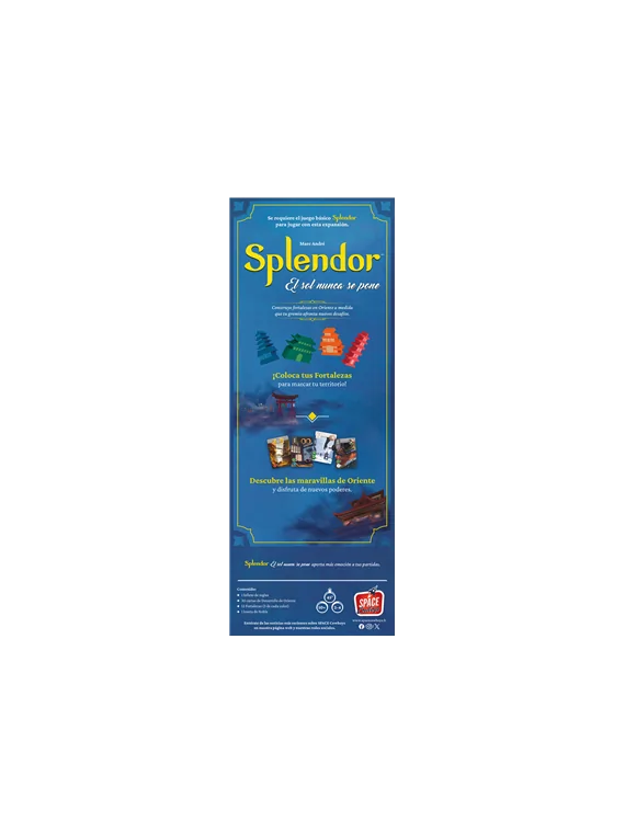 Splendor: El Sol Nunca se Pone de Space Cowboys en Juegos de Tablero | La Cueva Roja