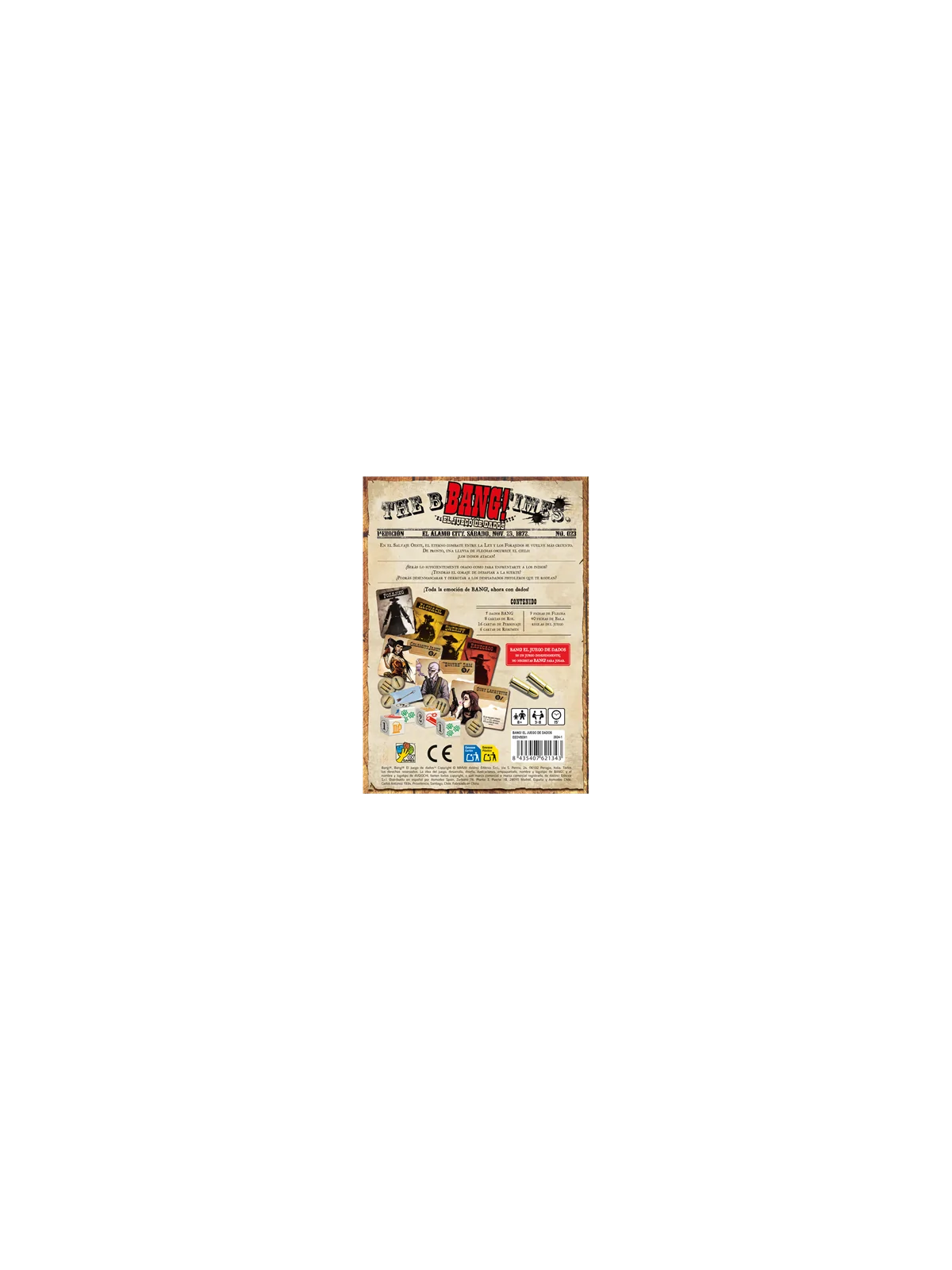 Bang! El Juego de Dados de dV Giochi en Juegos de Cartas | La Cueva Roja