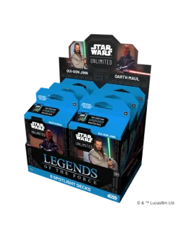 Star Wars Unlimited: Legends of the Force Spotlight Decks (6) (Inglés) de Fantasy Flight Games en Star Wars: Unlimited | La Cuev