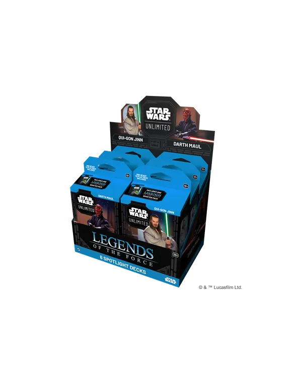 Star Wars Unlimited: Legends of the Force Spotlight Decks (6) (Inglés) de Fantasy Flight Games en Star Wars: Unlimited | La Cuev