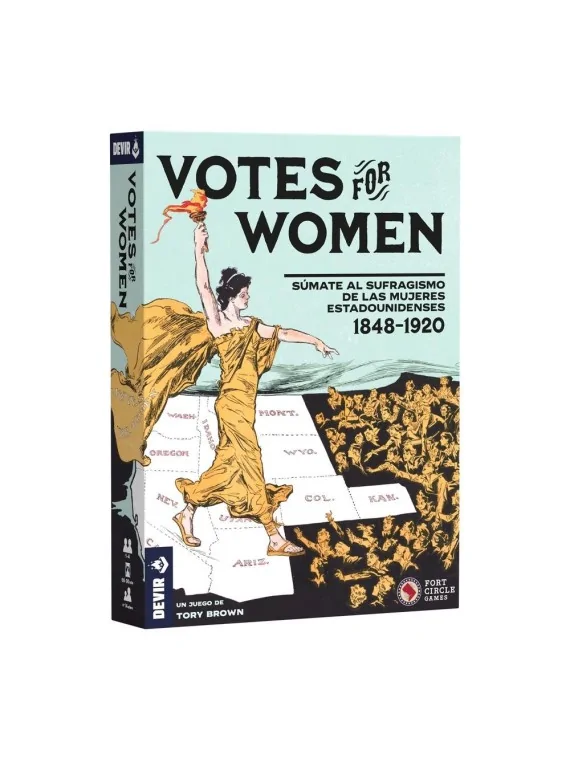 Votes for Women: Sumate al Sufragismo de las Mujeres Estadounidenses 1848 - 1920 de Devir en Juegos de Tablero | La Cueva Roja
