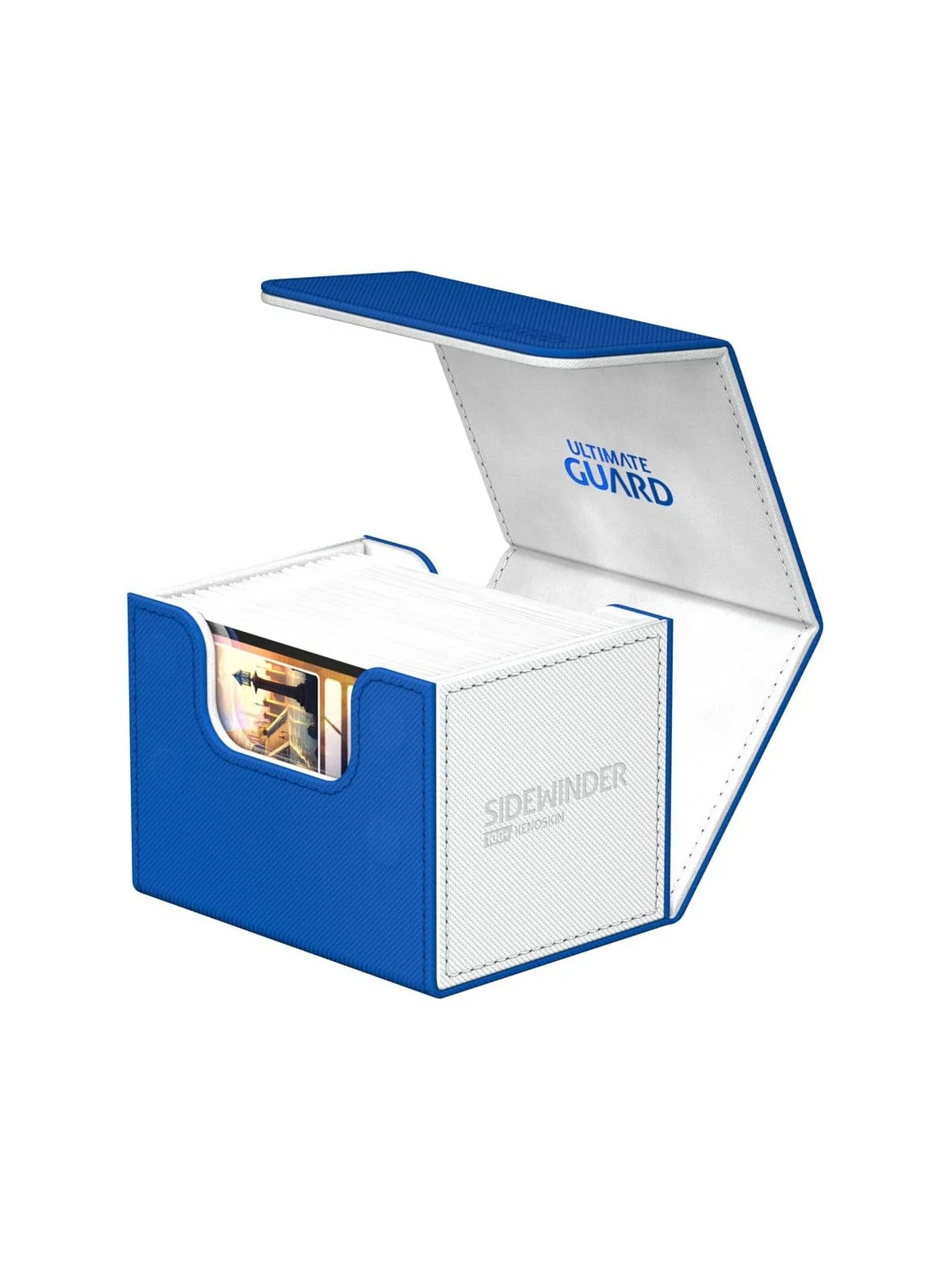 Ultimate Guard Sidewinder 100+ XenoSkin SYNERGY Azul/Blanco de Ultimate Guard en CAJAS | La Cueva Roja
