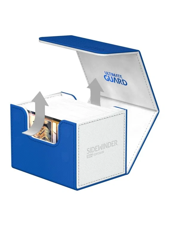 Ultimate Guard Sidewinder 100+ XenoSkin SYNERGY Azul/Blanco de Ultimate Guard en CAJAS | La Cueva Roja
