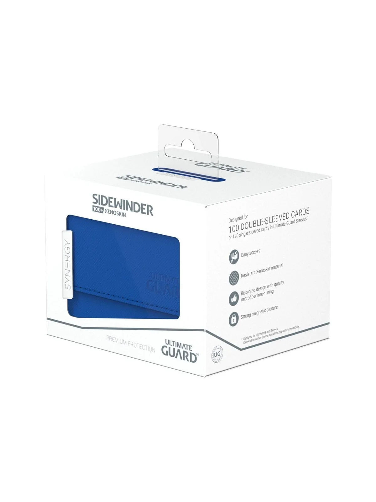 Ultimate Guard Sidewinder 100+ XenoSkin SYNERGY Azul/Blanco de Ultimate Guard en CAJAS | La Cueva Roja