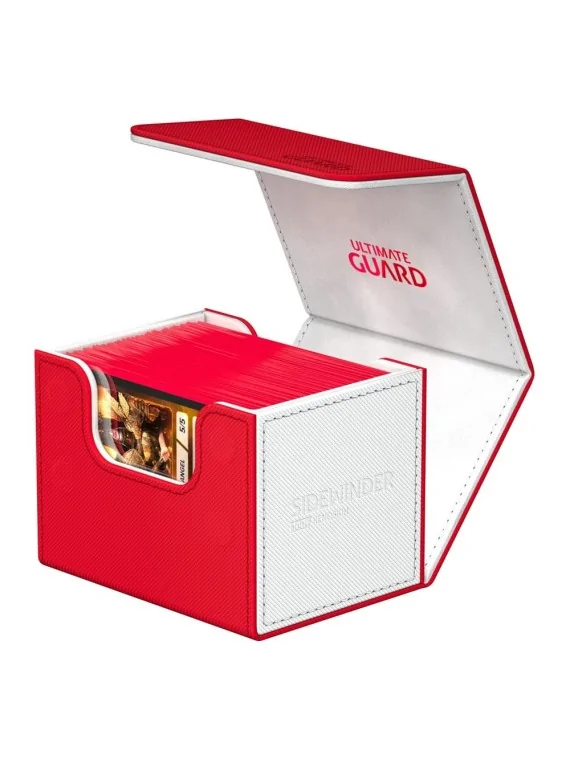 Ultimate Guard Sidewinder 100+ XenoSkin SYNERGY Rojo/Blanco de Ultimate Guard en CAJAS | La Cueva Roja