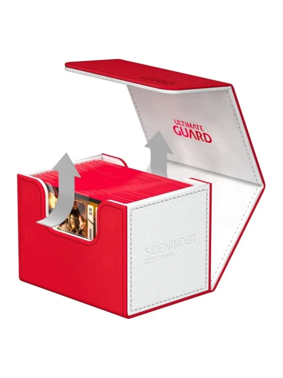 Ultimate Guard Sidewinder 100+ XenoSkin SYNERGY Rojo/Blanco de Ultimate Guard en CAJAS | La Cueva Roja