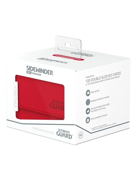 Ultimate Guard Sidewinder 100+ XenoSkin SYNERGY Rojo/Blanco de Ultimate Guard en CAJAS | La Cueva Roja
