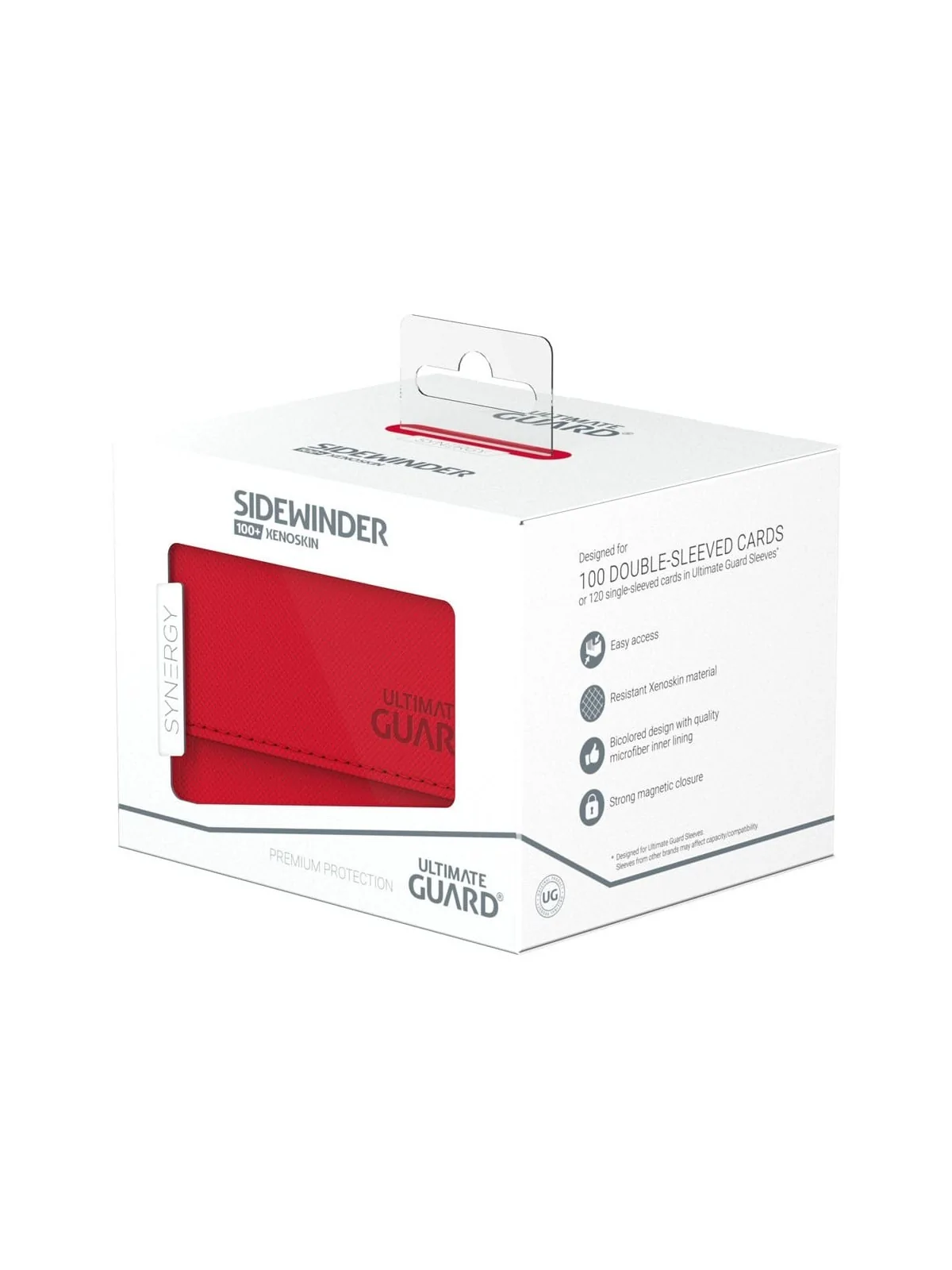 Ultimate Guard Sidewinder 100+ XenoSkin SYNERGY Rojo/Blanco de Ultimate Guard en CAJAS | La Cueva Roja