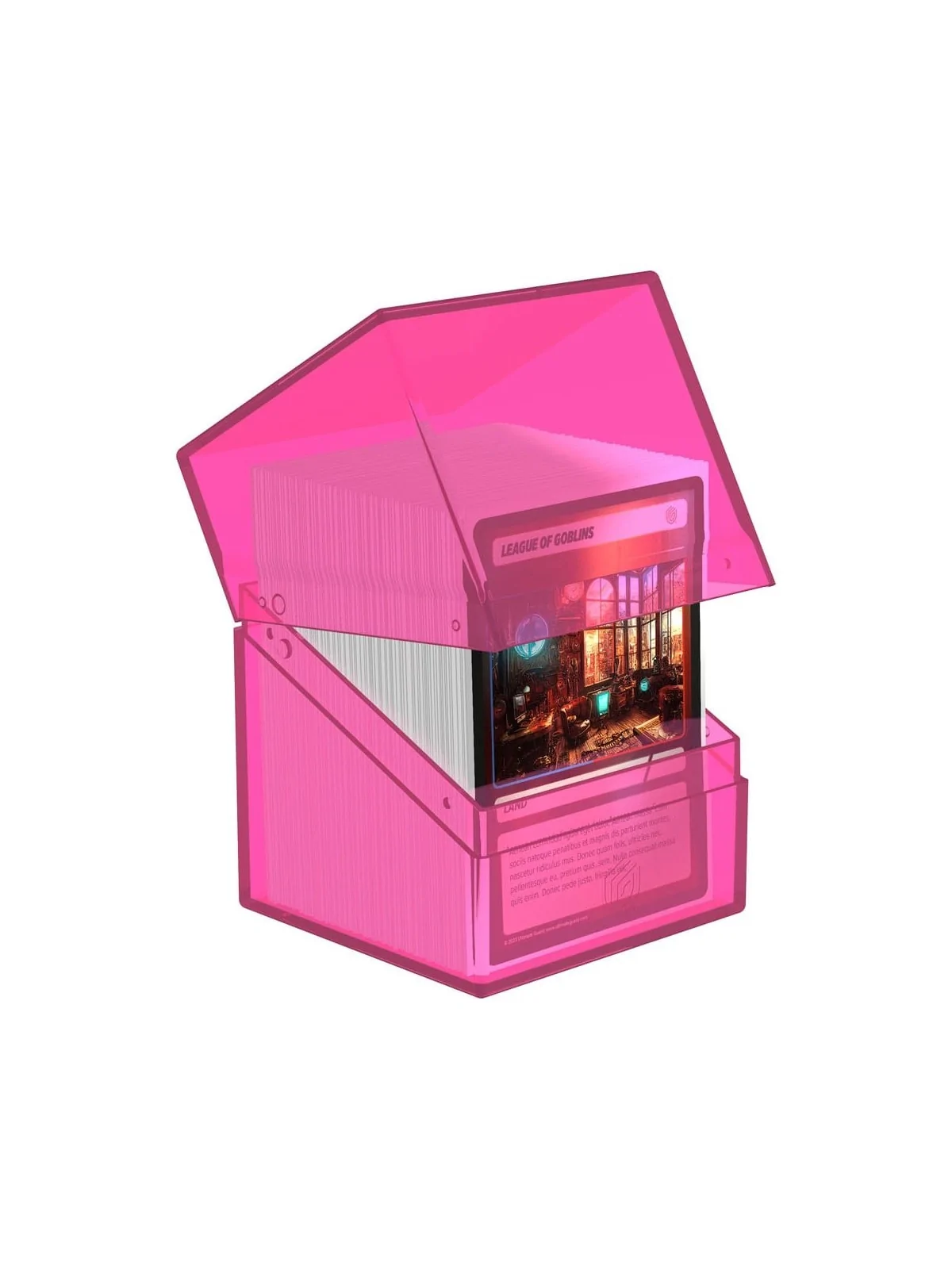 Ultimate Guard Boulder 100+ Clear - Rhodonite de Ultimate Guard en Cajas para Cartas | La Cueva Roja