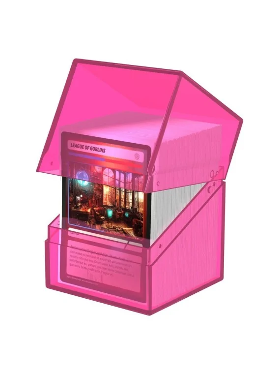 Ultimate Guard Boulder 100+ Clear - Rhodonite de Ultimate Guard en Cajas para Cartas | La Cueva Roja