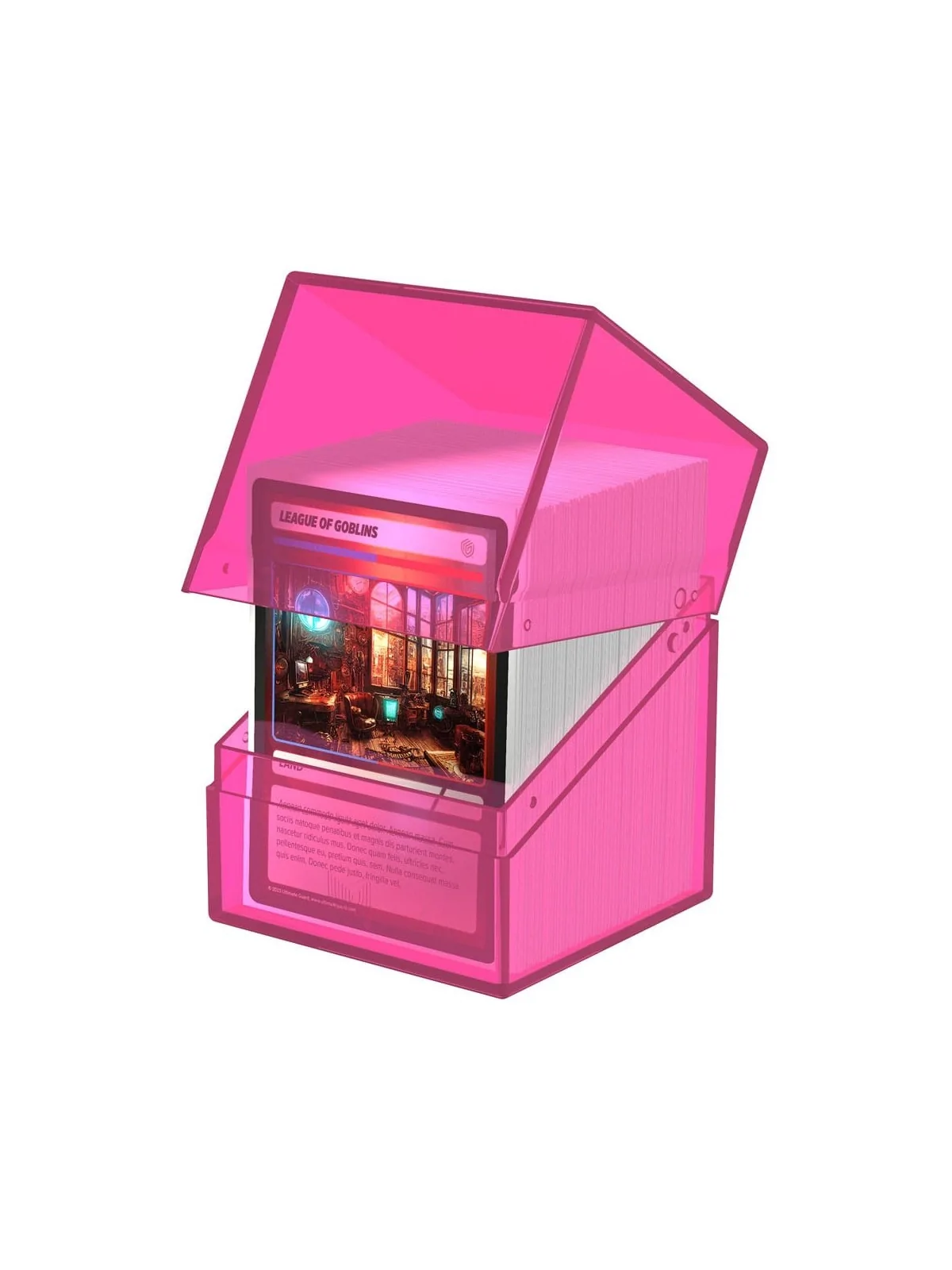 Ultimate Guard Boulder 100+ Clear - Rhodonite de Ultimate Guard en Cajas para Cartas | La Cueva Roja