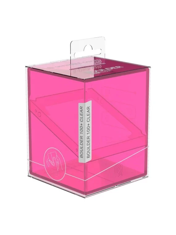Ultimate Guard Boulder 100+ Clear - Rhodonite de Ultimate Guard en Cajas para Cartas | La Cueva Roja