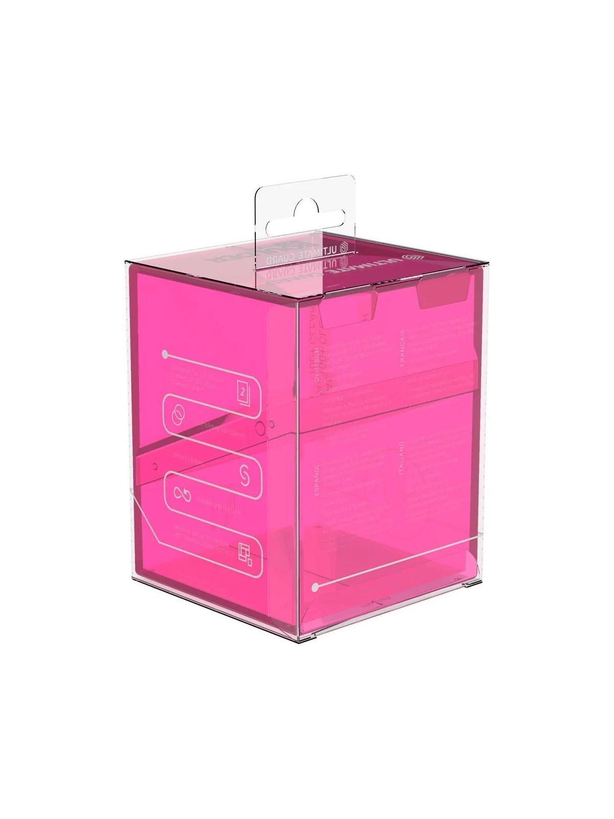 Ultimate Guard Boulder 100+ Clear - Rhodonite de Ultimate Guard en Cajas para Cartas | La Cueva Roja