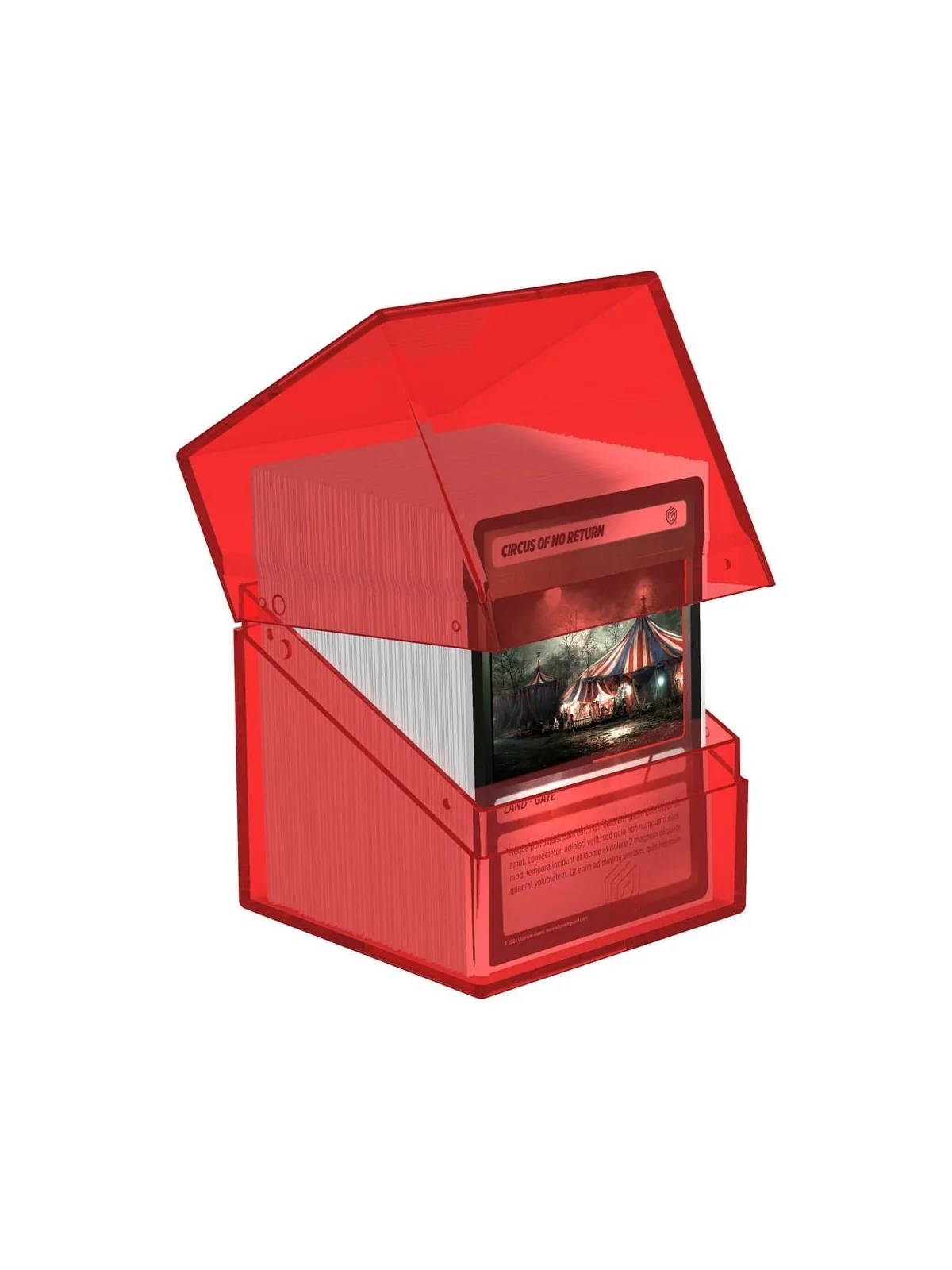 Ultimate Guard Boulder 100+ Clear - Ruby de Ultimate Guard en CAJAS | La Cueva Roja