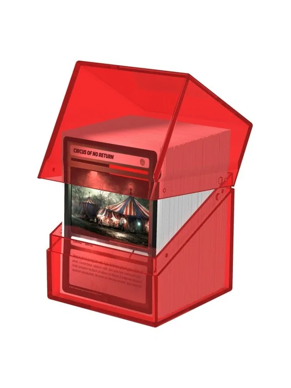 Ultimate Guard Boulder 100+ Clear - Ruby de Ultimate Guard en CAJAS | La Cueva Roja