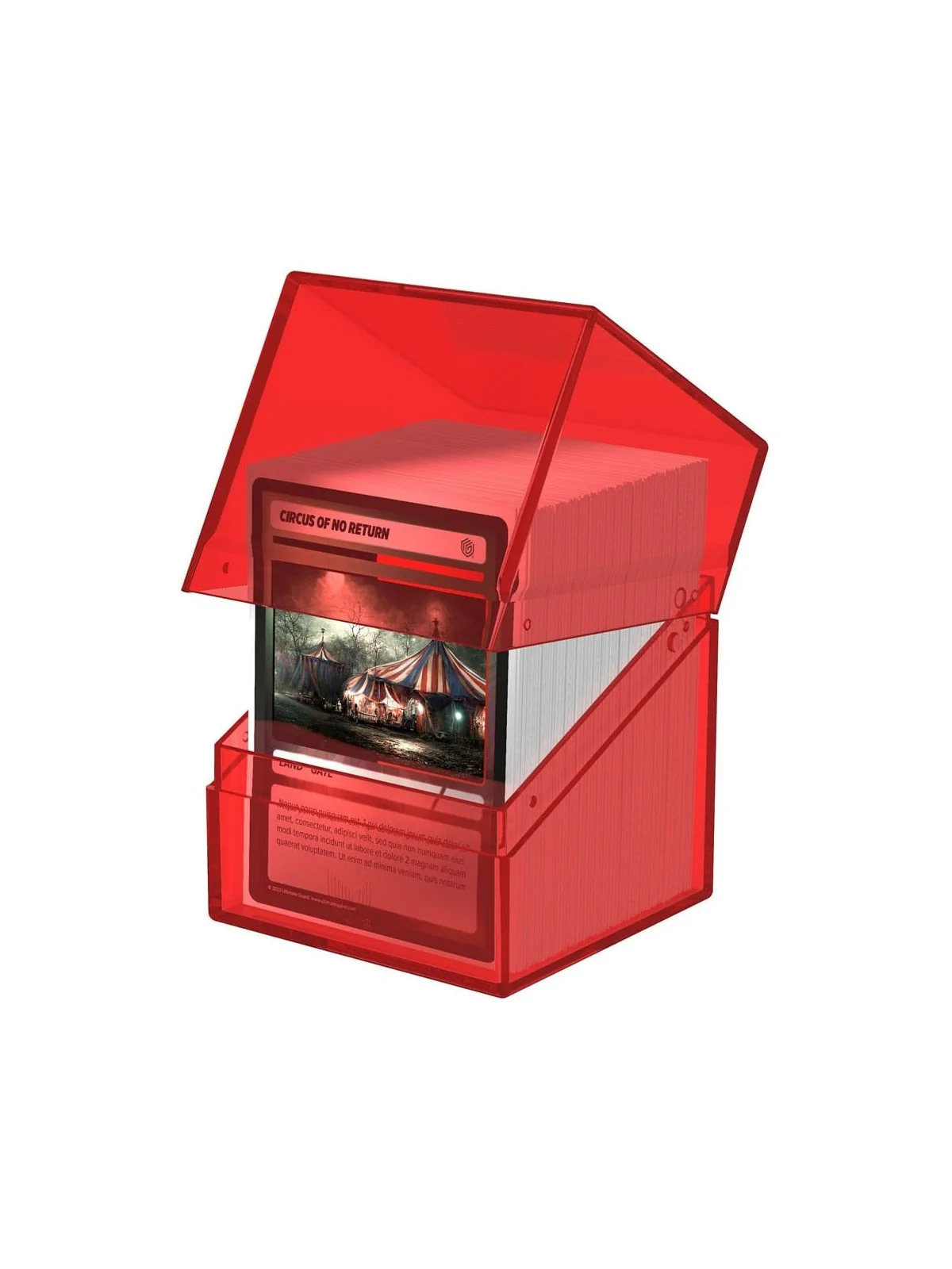 Ultimate Guard Boulder 100+ Clear - Ruby de Ultimate Guard en CAJAS | La Cueva Roja