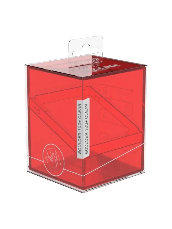 Ultimate Guard Boulder 100+ Clear - Ruby de Ultimate Guard en CAJAS | La Cueva Roja
