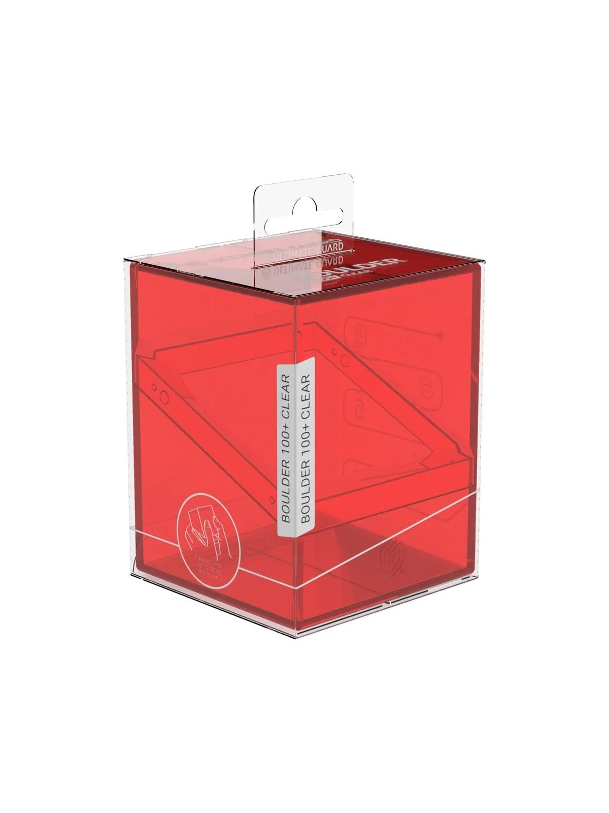 Ultimate Guard Boulder 100+ Clear - Ruby de Ultimate Guard en CAJAS | La Cueva Roja