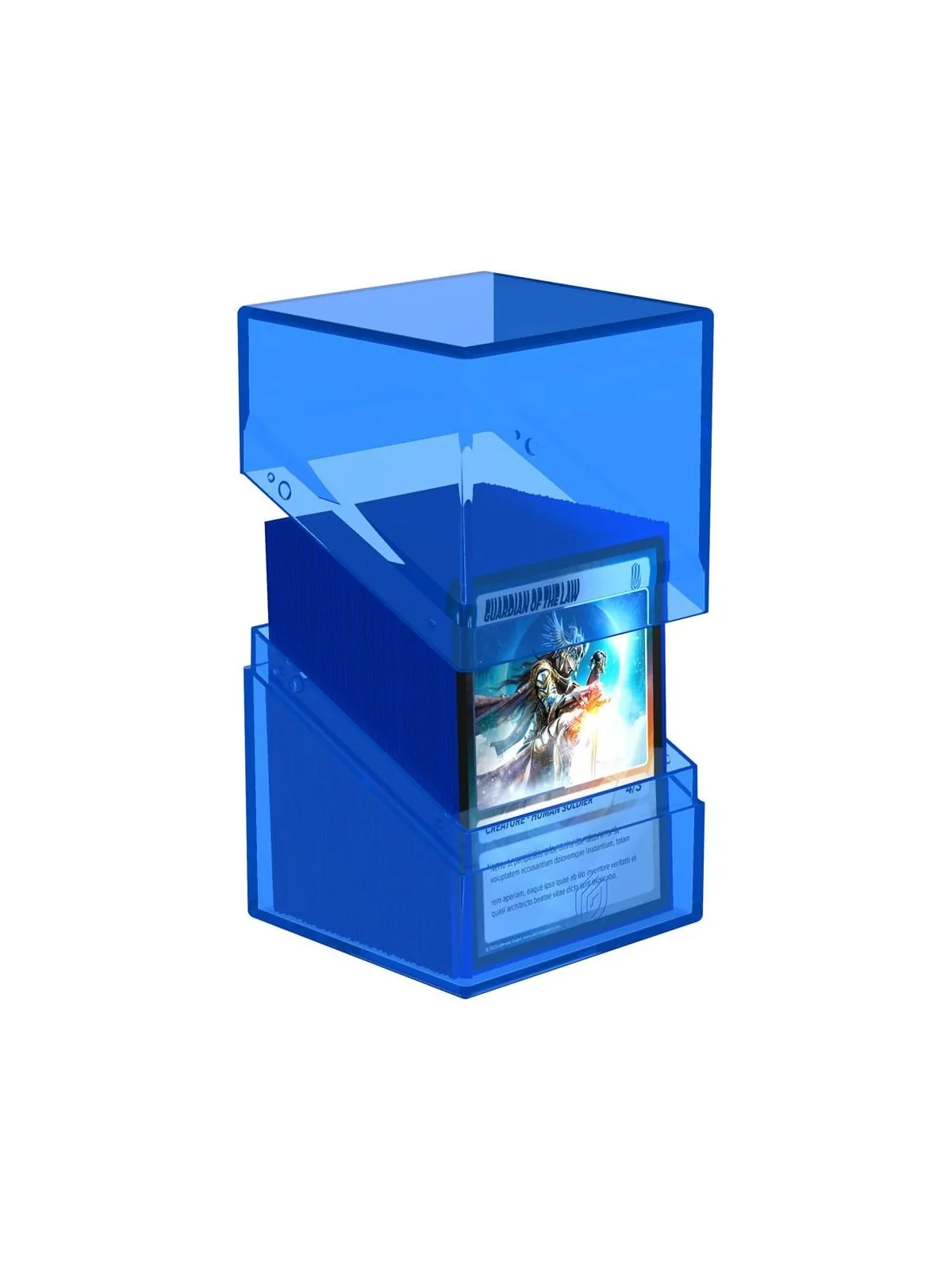 Ultimate Guard Boulder 100+ Clear - Sapphire de Ultimate Guard en CAJAS | La Cueva Roja