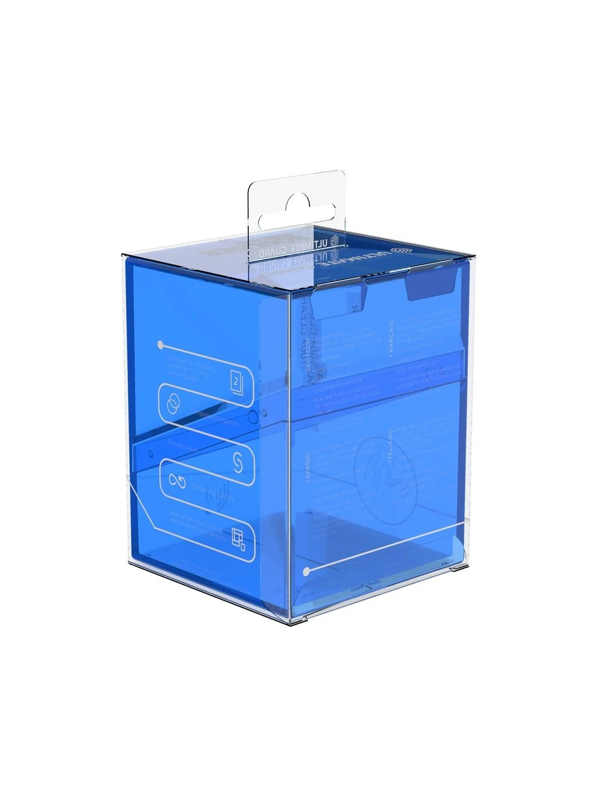 Ultimate Guard Boulder 100+ Clear - Sapphire de Ultimate Guard en CAJAS | La Cueva Roja