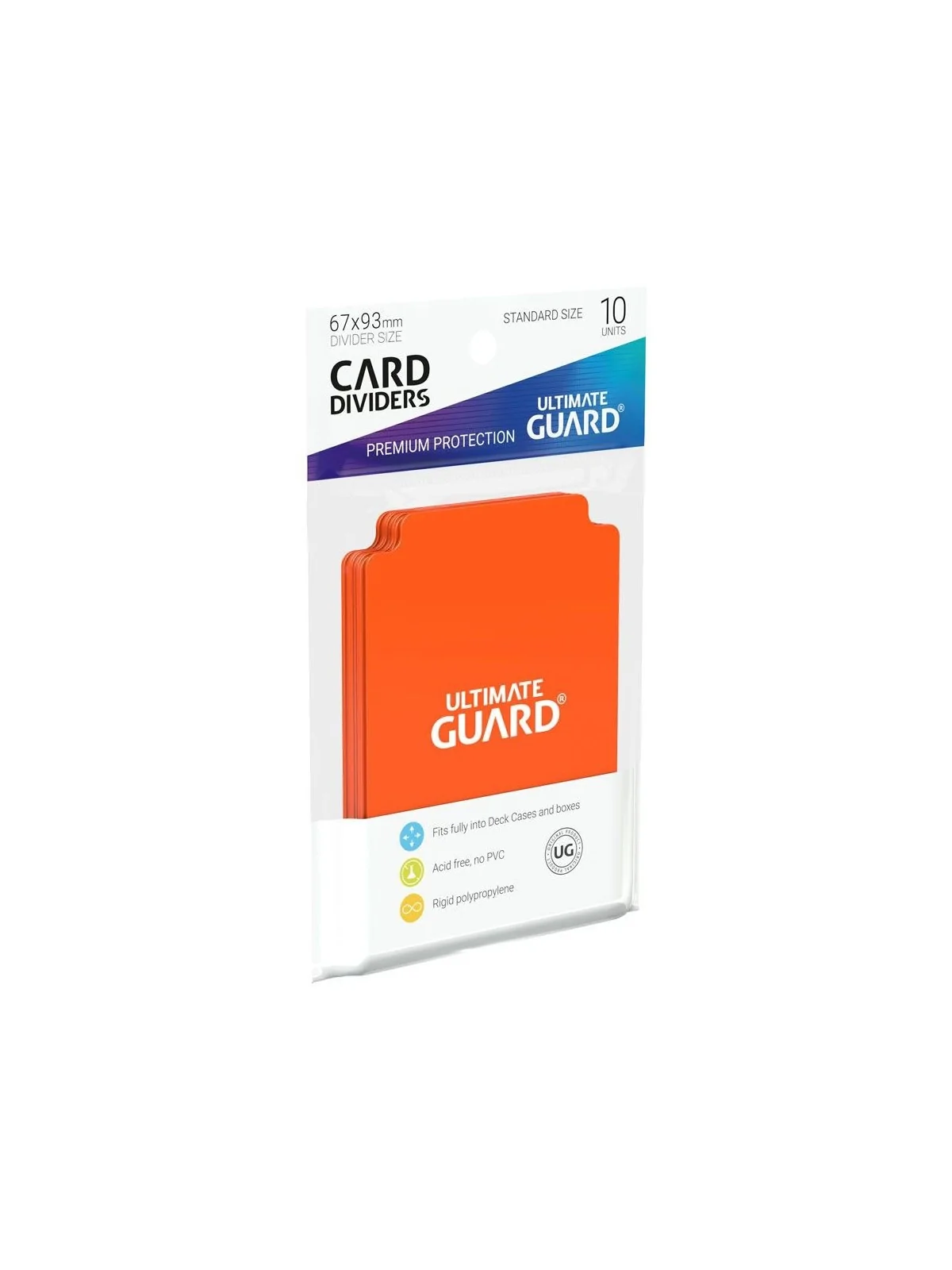 Ultimate Guard Card Dividers Tarjetas Separadoras para Cartas Tamaño Estándar Naranja (10) de Ultimate Guard en OTROS | La Cueva