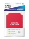 Ultimate Guard Card Dividers Tarjetas Separadoras para Cartas Tamaño Estándar Rojo (10) de Ultimate Guard en OTROS | La Cueva Ro