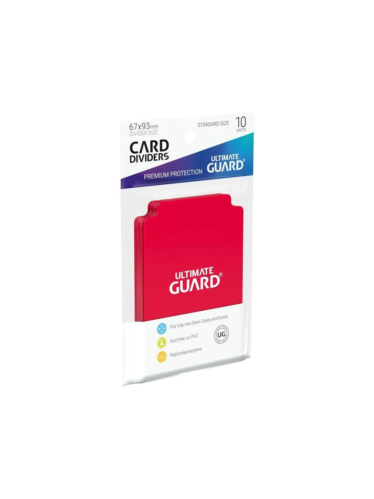 Ultimate Guard Card Dividers Tarjetas Separadoras para Cartas Tamaño Estándar Rojo (10) de Ultimate Guard en OTROS | La Cueva Ro