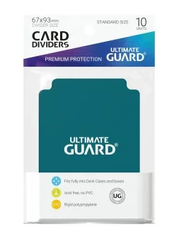 Ultimate Guard Card Dividers Tarjetas Separadoras para Cartas Tamaño Estándar Gasolina Azul (10) de Ultimate Guard en OTROS | La