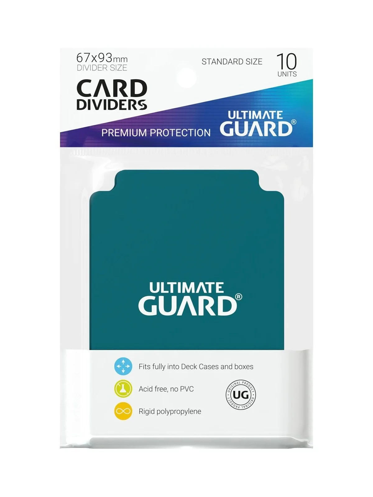 Ultimate Guard Card Dividers Tarjetas Separadoras para Cartas Tamaño Estándar Gasolina Azul (10) de Ultimate Guard en OTROS | La
