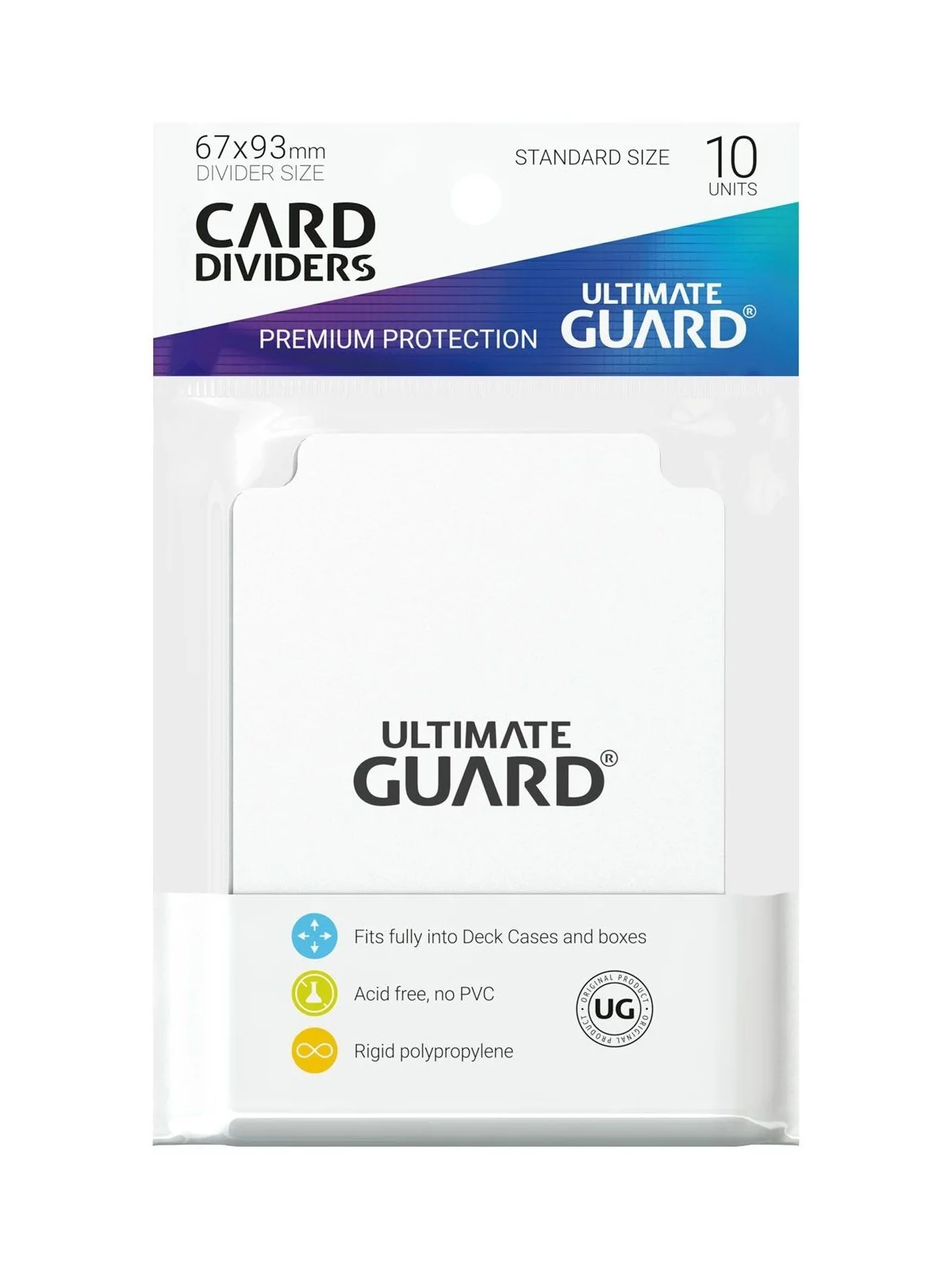Ultimate Guard Card Dividers Tarjetas Separadoras para Cartas Tamaño Estándar Blanco (10) de Ultimate Guard en OTROS | La Cueva 