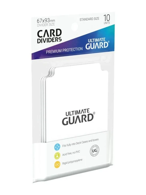 Ultimate Guard Card Dividers Tarjetas Separadoras para Cartas Tamaño Estándar Blanco (10) de Ultimate Guard en OTROS | La Cueva 