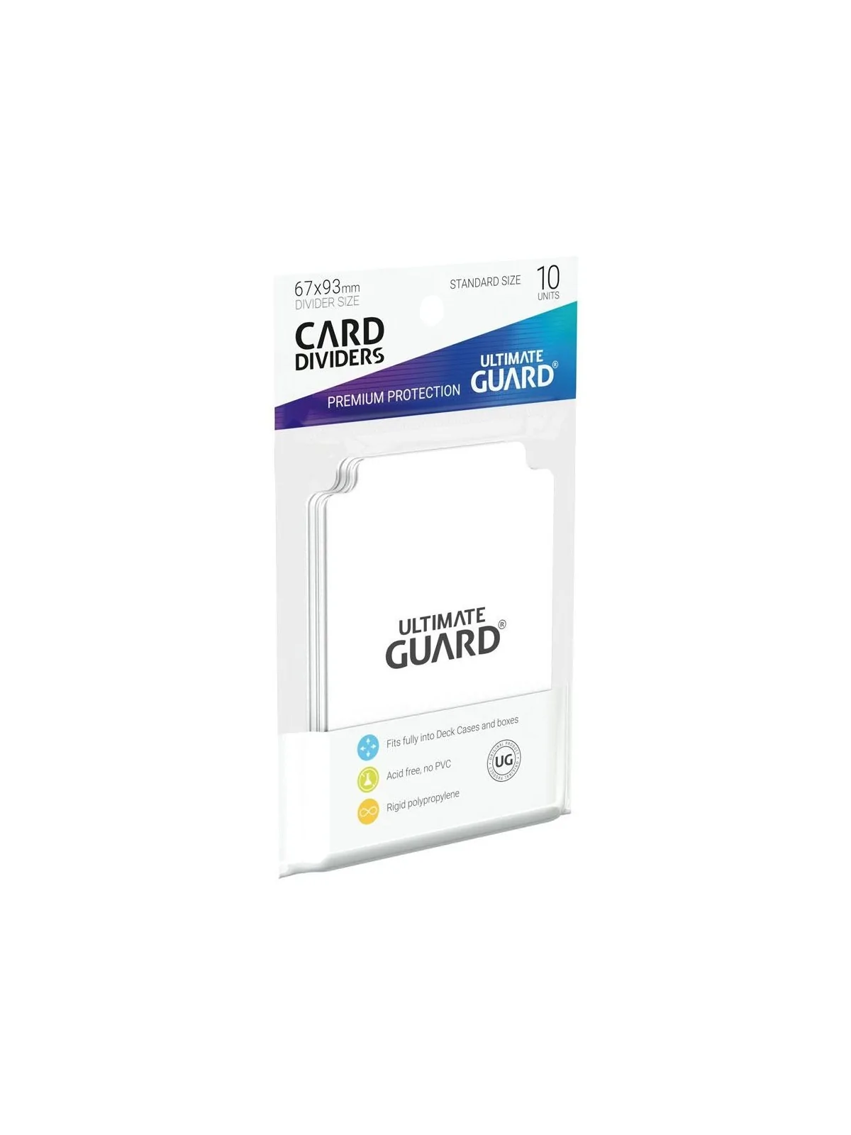 Ultimate Guard Card Dividers Tarjetas Separadoras para Cartas Tamaño Estándar Blanco (10) de Ultimate Guard en OTROS | La Cueva 