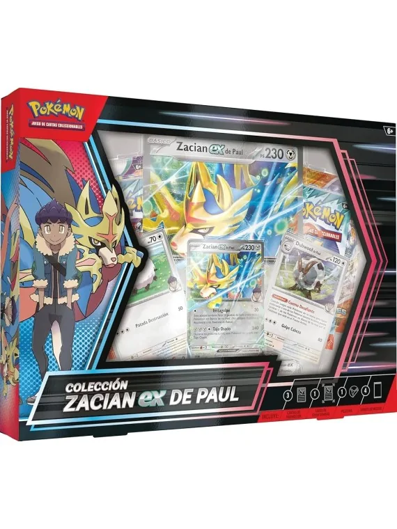 Pokemon TCG: Colección Zacian EX de Paul (ES) de Bandai en Pokemon TCG | La Cueva Roja