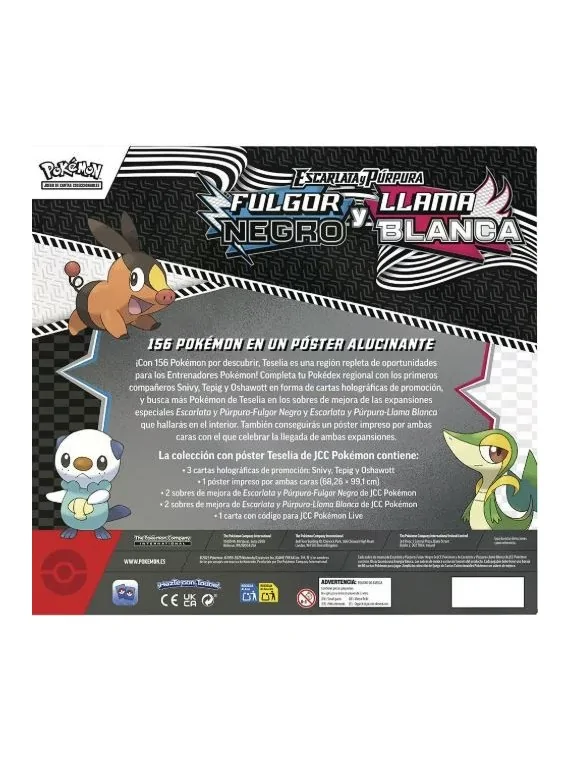 Pokemon TCG: Fulgor Negro y Llama Blanca – Colección con Póster (ES) de Pokémon en Pokemon TCG | La Cueva Roja