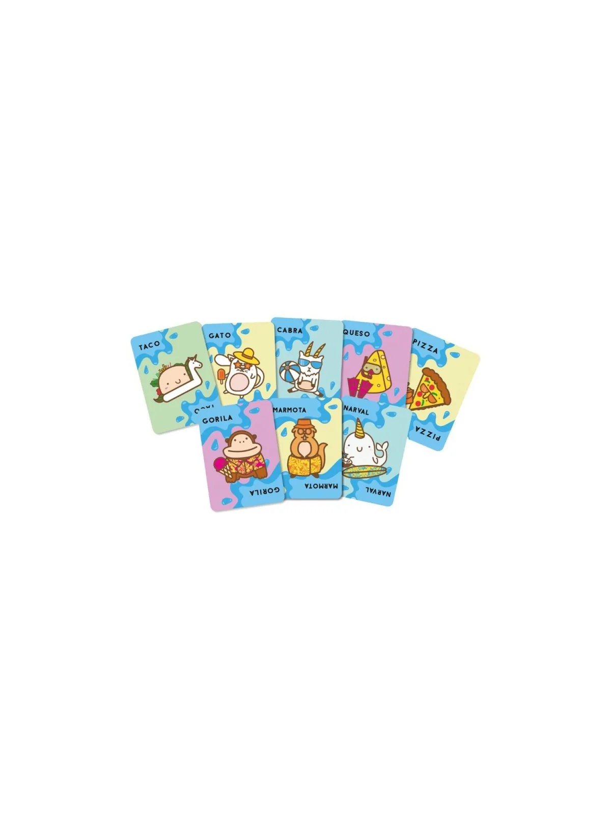Taco, Gato, Cabra, Queso, Pizza Waterproof de Ludilo en Juegos de Cartas | La Cueva Roja