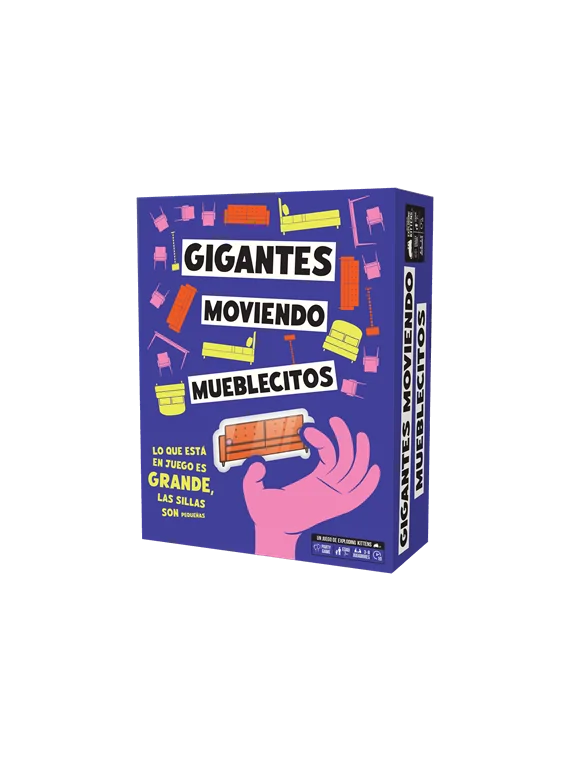 Gigantes Moviendo Mueblecitos de Exploding Kittens en Juegos de Tablero | La Cueva Roja