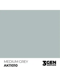 Medium Grey 3 Gen 17 ml (AK11010) de AK Interactive en 3rd Gen | La Cueva Roja