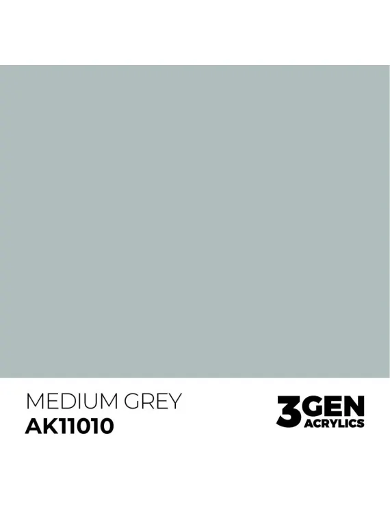 Medium Grey 3 Gen 17 ml (AK11010) de AK Interactive en 3rd Gen | La Cueva Roja