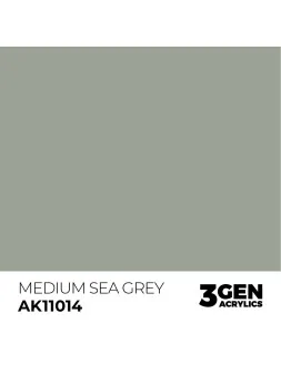 Medium Sea Grey 3 Gen 17 ml (AK11014) de AK Interactive en 3rd Gen | La Cueva Roja