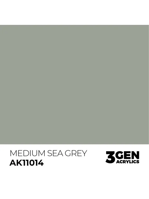 Medium Sea Grey 3 Gen 17 ml (AK11014) de AK Interactive en 3rd Gen | La Cueva Roja