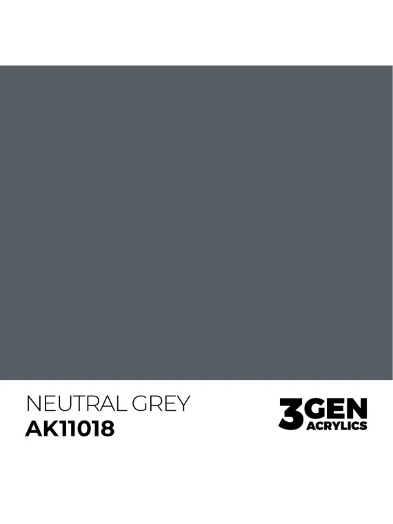 Neutral Grey 3 Gen 17 ml (AK11018) de AK Interactive en 3rd Gen | La Cueva Roja